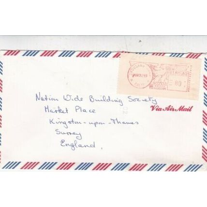 United States 1983 Van Nuys CA to Kingston upon Thames cover written VGC