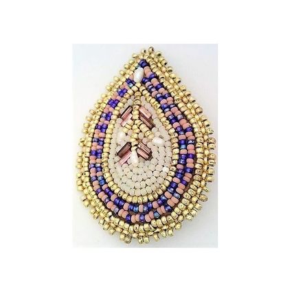 Freshwater Pearl Beaded Artistic Brooch Pin