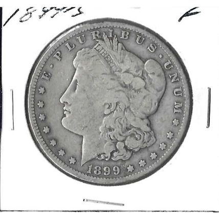 1899-S US Silver Morgan Dollar F