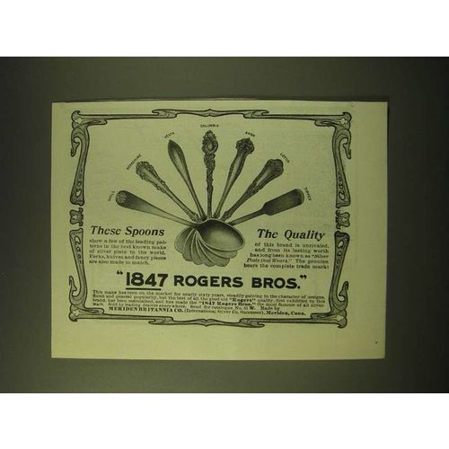 1902 1847 Rogers Bros. Silver Ad - Shell, Berkshire, Vesta, Columbia, Avon