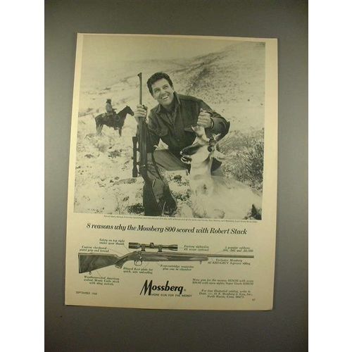 1968 Mossberg 800 Rifle Gun Ad w/ Robert Stack