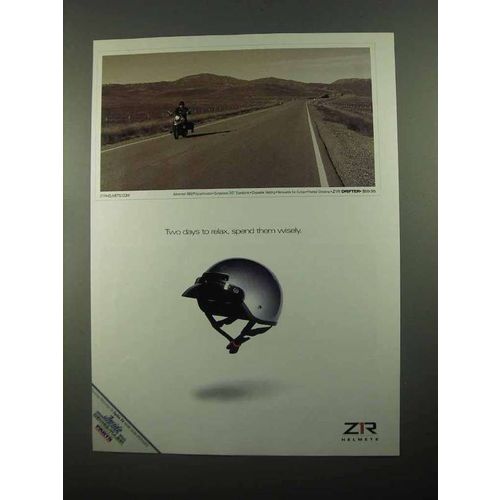 2004 Z1R Drifter Motorcycle Helmet Ad - Days to Relax