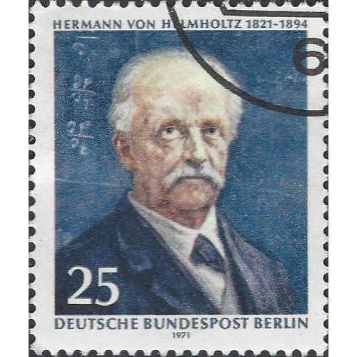 BERLIN, Hermann von Helmholtz (1821-1894), blue 1971, 25pf