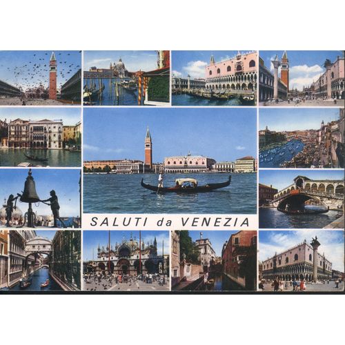 Italy Postcard - Saluti da Venezia