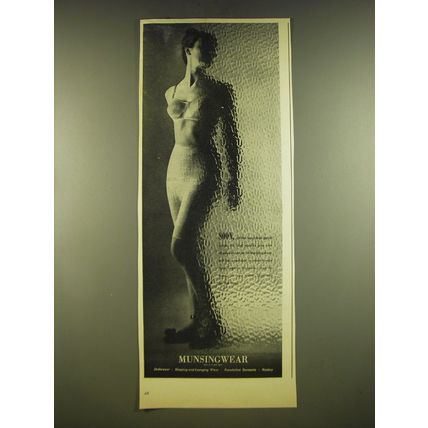 1945 Munsingwear Lingerie Ad - Soon, all the luxurious good sense, fit