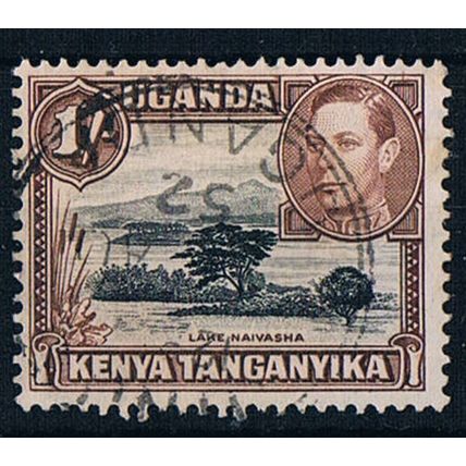 Kenya Uganda Tanganyika 1938 SG145a KUT17 Lake Naivasha 1/- Used Stamp