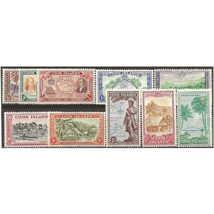 Cook Islands 1949-51 Set SG150-159 Mounted Mint .. ..