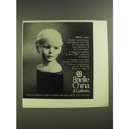 1974 Brielle China Eros Advertisement - Eros (Cupid) Tender, mischievous,