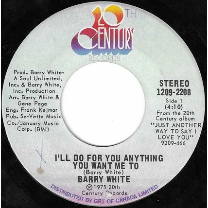 Barry White - Philips # 6641.181- 7 pouces, 45 Tour