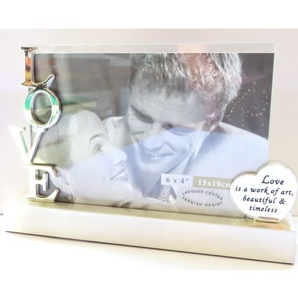 Love Photo Frame - Love is a Work of Art, Beautiful & Timeless 12.5 CM