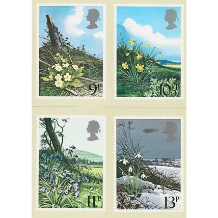 GB 1979 March PHQ M set of 4 British Flowers
