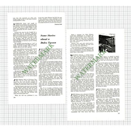 John Delaney Ribblesdale Jenkins Retford Annie Calver Threshfield - 1975 Article