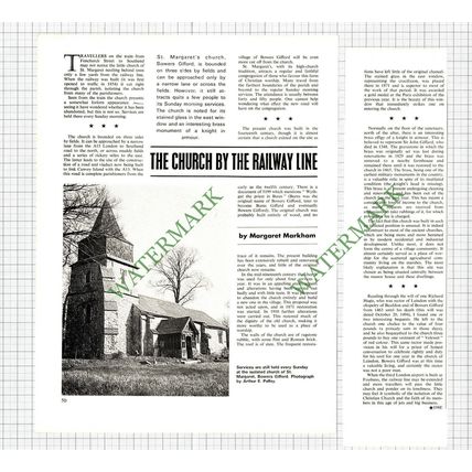 St Margaret's Church Bowers Gifford Essex- 1972 2-Part Cutting