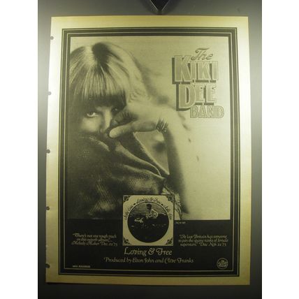 1974 The Kiki Dee Band Loving & Free Album Advertisement