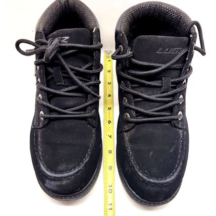 Mens Lugz Black Suede Boots Size 9 Shoes (GG9)