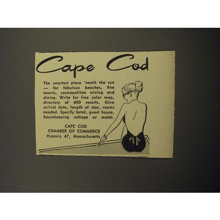 1957 Cape Cod Chamber of Commerce Advertisement