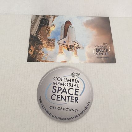 NEW Columbia Memorial Space Center Post Card and Sticker