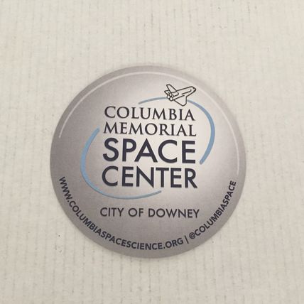 NEW Columbia Memorial Space Center Post Card and Sticker