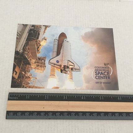 NEW Columbia Memorial Space Center Post Card and Sticker