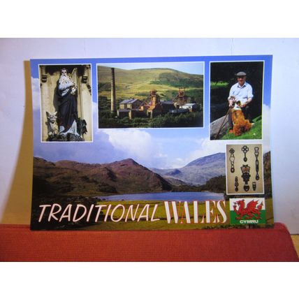 multiview, TRADITIONAL WALES, country unused postcard by Judges =