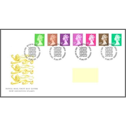 1996 GB FDC - New Definitives England - Typed Address