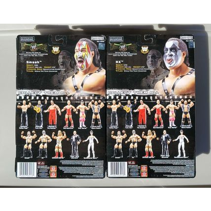 wwe wwf ljn classic superstars demolition smash & ax wrestling figures
