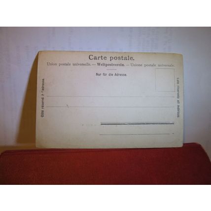 TUNNEL ET DENT DE JAMAN, MONTREUX, SWITZERLAND unused antique postcard #