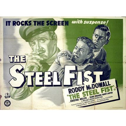 STEEL FIST 1952 Roddy McDowall, Kristine Miller, Harry Lauter UK QUAD POSTER