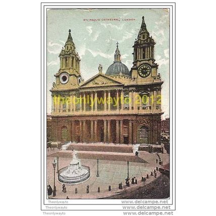 ST PAUL'S CATHEDRAL, LONDON, ENGLAND, c1900s ? Postcard
