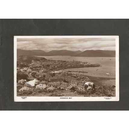 Postcard Scotland Gourock Bay 1950