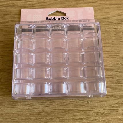 Hemline Bobbin Box for sewing machine Bobbins : Plastic: 25 Spool