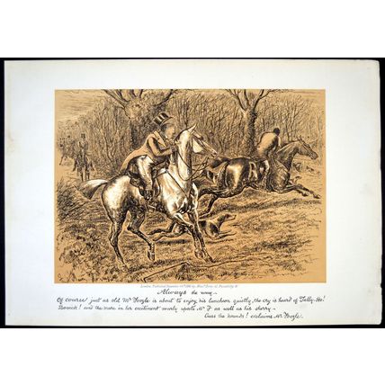ALWAYS THE WAY 1886 George Finch Mason - Horses VICTORIAN PRINT
