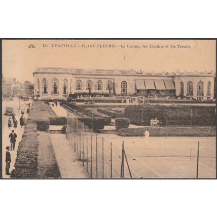 Casino, Les Jardins et Les Tennis, Deauville - Plage Fleurie, c.1930s - CAP CPSM