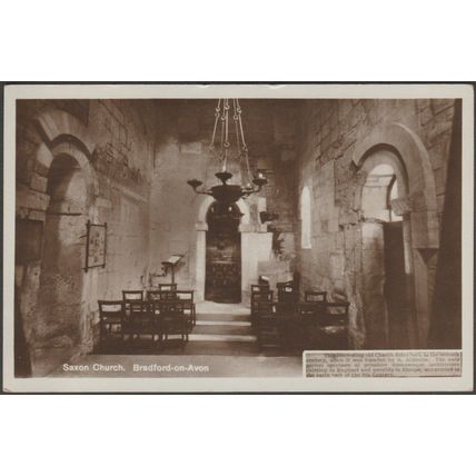 Saxon Church, Bradford-on-Avon, Wiltshire, c.1920s - Wilkinson RP Postcard