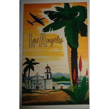 Los Angeles - Trans World Air Lines (TWA) - Window card Poster