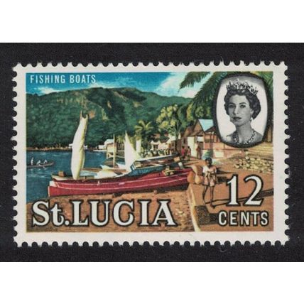 St. Lucia Fishing Boats 12c 1964 MNH SG#204