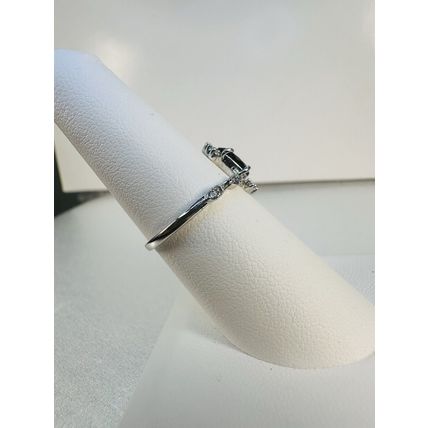 Ring Bomb Party Sz7 RBP Radiant Black Gem Rhodium P Band Costume Jewelry