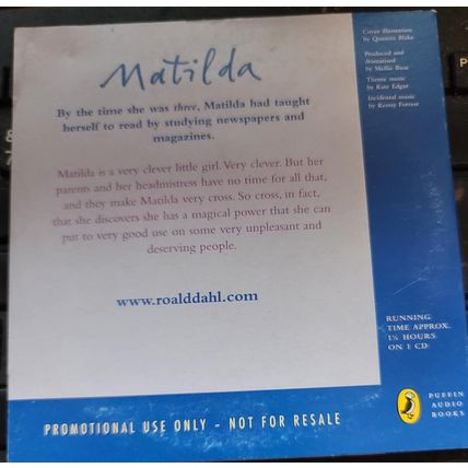 Matilda CD Promo Audiobook The Daily Mirror Roald Dahl Kids Audio Book