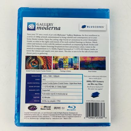 BluScenes - Gallery Moderna 1080p HD Blu-ray Disc New FACTORY SEALED