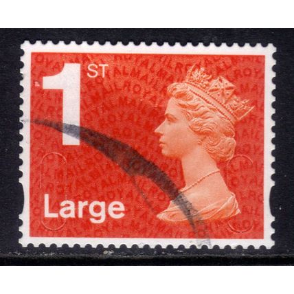 GB 2014 QE2 1st Large Letter Machin used SG U3002 No code ( E440 )