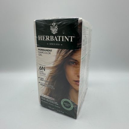 Herbatint Hair Color 6N Dark Blonde – 2 Packs of 2 (Total of 4 Boxes)