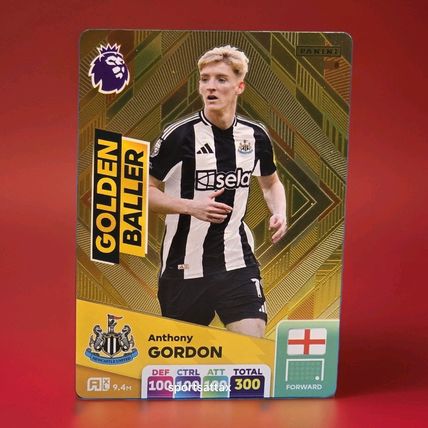 PANINI ADRENALYN XL PREMIER LEAGUE 2025 ANTHONY GORDON GOLDEN BALLER NO 8