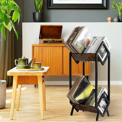 Hadulcet Vinyl Record Holder, LP Storage Shelf, Record Storage Rack for Albums,