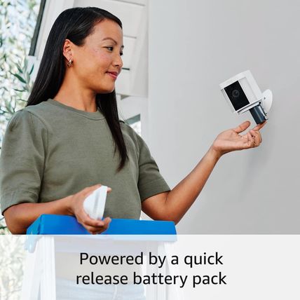 Ring Spotlight Cam Plus, Battery | Two-Way Talk, Color Night Vision, and Securit