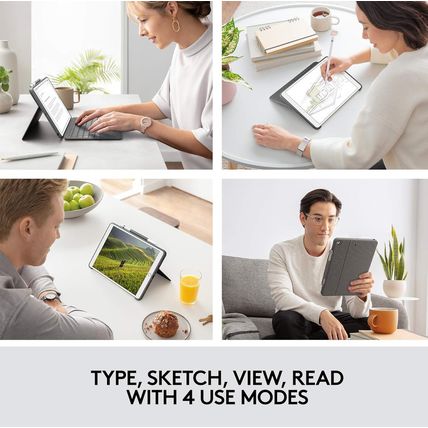 Logitech Combo Touch for Ipad (7Th, 8Th and 9Th Generation) Keyboard Case with T