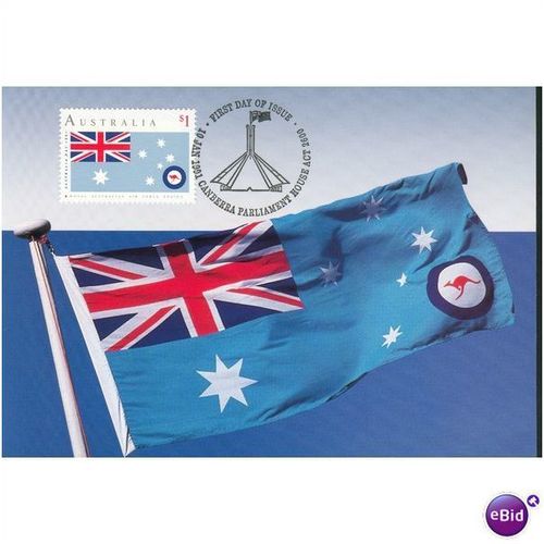 Australia FDI Postcard set 1991 - Australian Flags