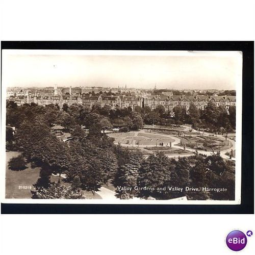 Yorkshire HARROGATE Valley Gardens Postcard by Valentine (210219)
