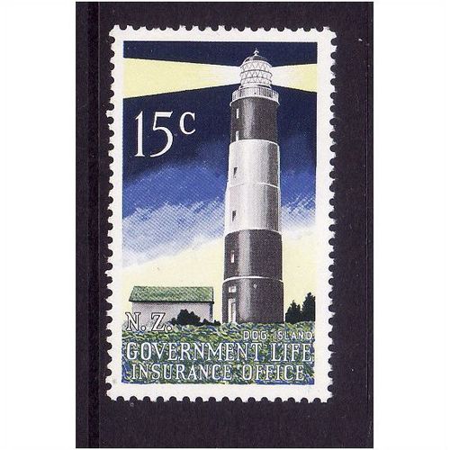 NEW ZEALAND 1977 SG L62 15c DOG ISLAND LIGHT HOUSE U/M MINT