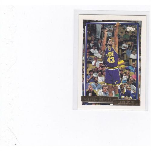 1992-93 Topps Basketball Stephen Howard-GOLD #272