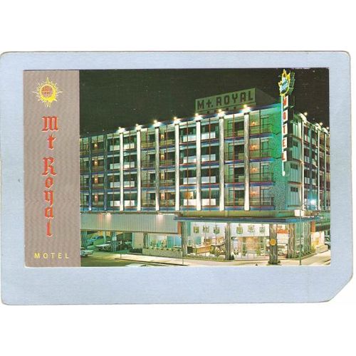 New Jersey Atlantic City Mt Royal Motel Park Place Near The Boardwalk~3099